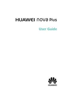 Huawei Nova Plus manual. Tablet Instructions.